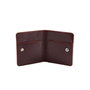 Argenta Cartera Hombre Piel Auténtica Rojo Clarete 10.5x8x2 cm Zoozie Bags